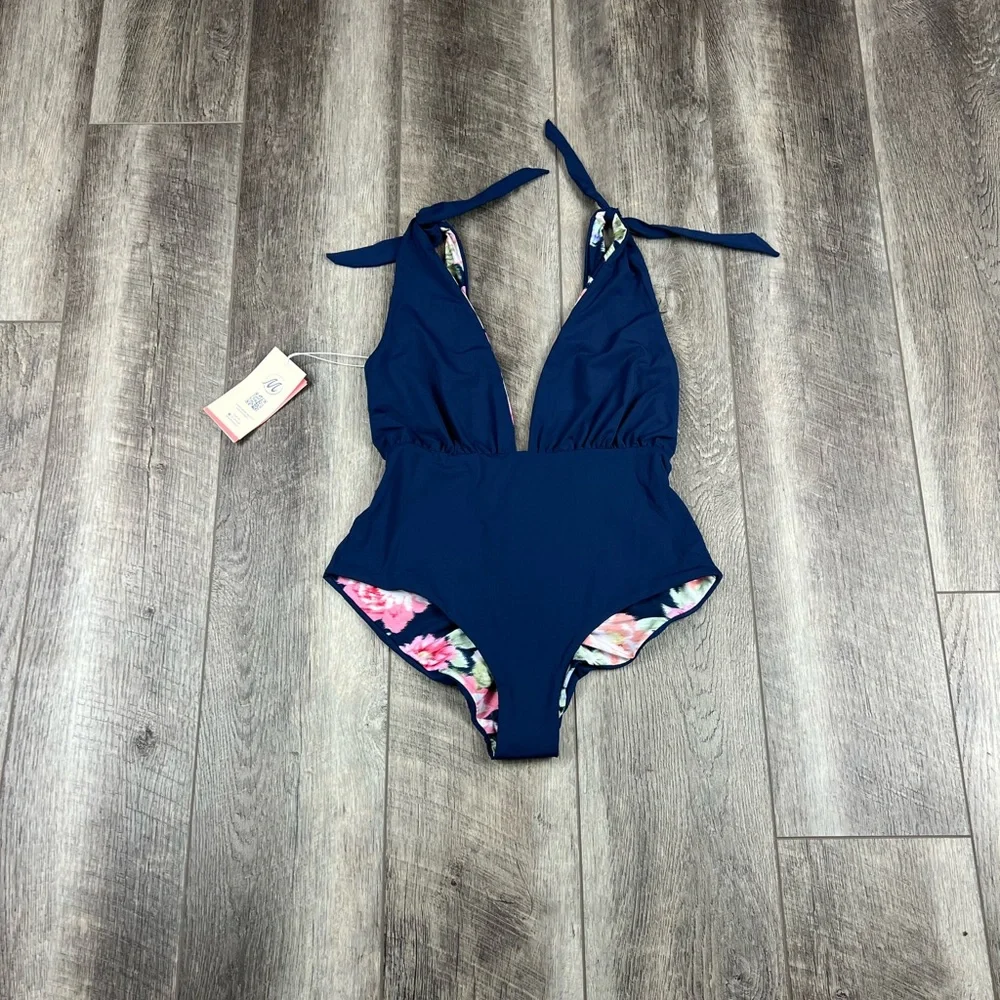 Maaji Navy Reversible One‎ Piece Swimsuit